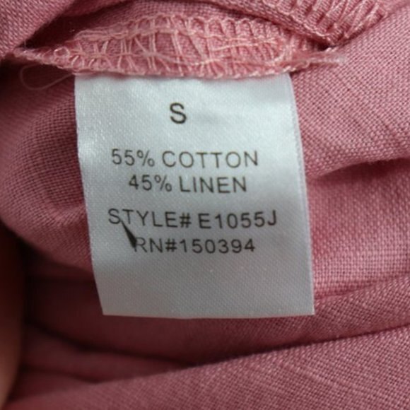 Gorgeous etophe studios pink off the shoulder Linen jumpsuit size S - Picture 10 of 11
